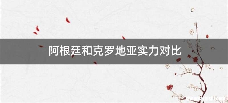 阿根廷和克罗地亚实力对比