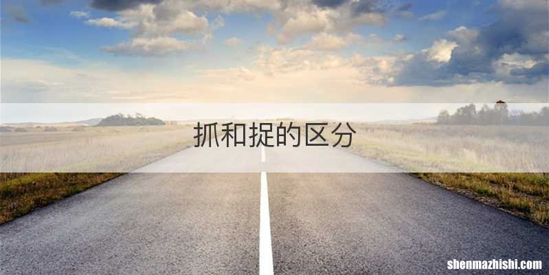 抓和捉的区分