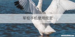 军校手机使用规定