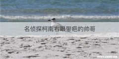 名侦探柯南右眼带疤的帅哥