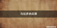 马拉多纳后期