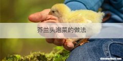 芥兰头泡菜的做法