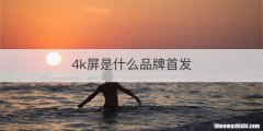 4k屏是什么品牌首发