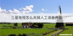 三星电视怎么关掉人工语音声音