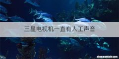 三星电视机一直有人工声音