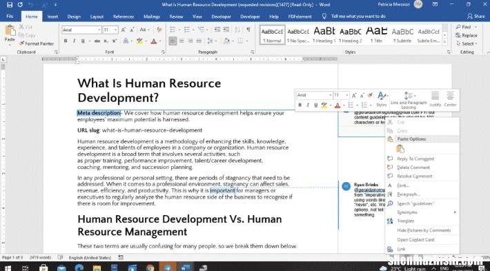 如何从Microsoft Word文档中删除所有注释