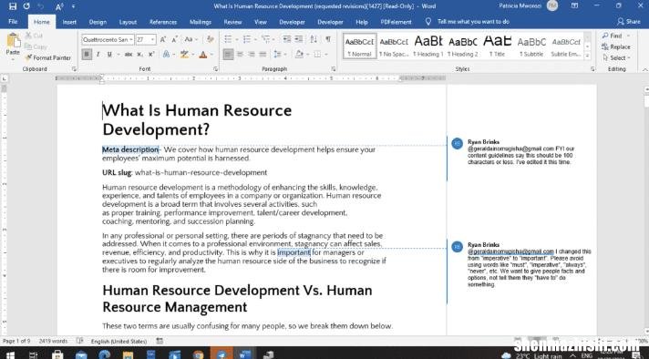 如何从Microsoft Word文档中删除所有注释
