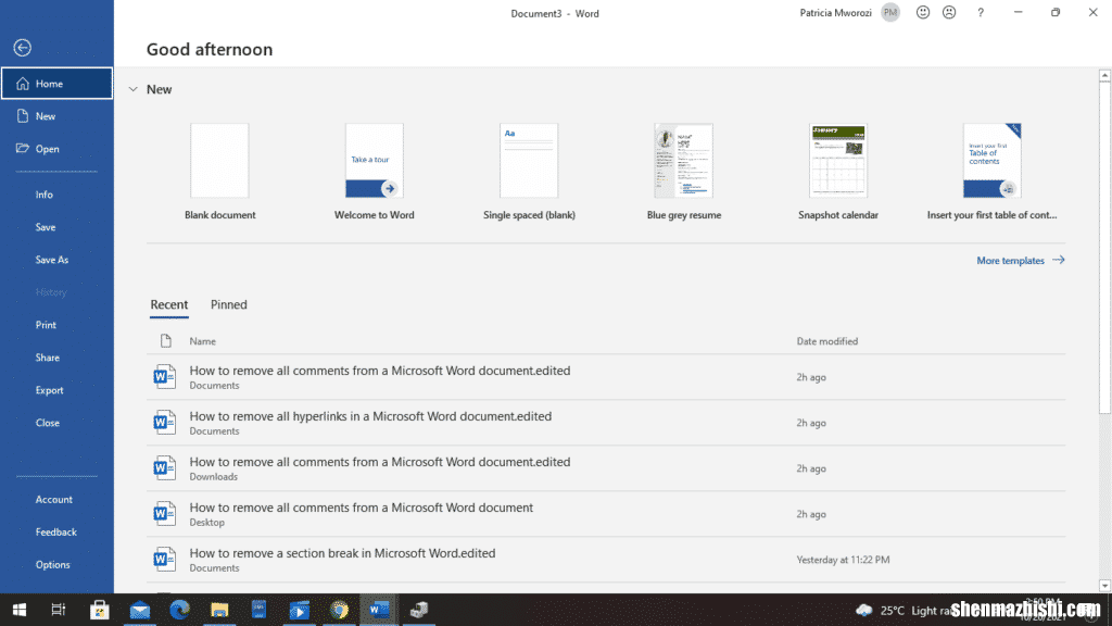 如何在Microsoft Word中显示或隐藏分节符