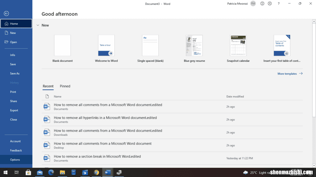 如何在Microsoft Word中显示或隐藏分节符