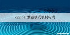 oppo开发者模式很耗电吗