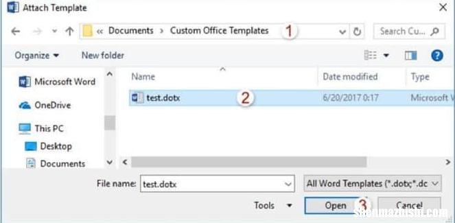 如何将模板应用到现有的Microsoft Word文档