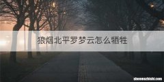 狼烟北平罗梦云怎么牺牲