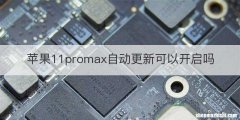 苹果11promax自动更新可以开启吗