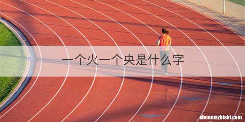 一个火一个央是什么字
