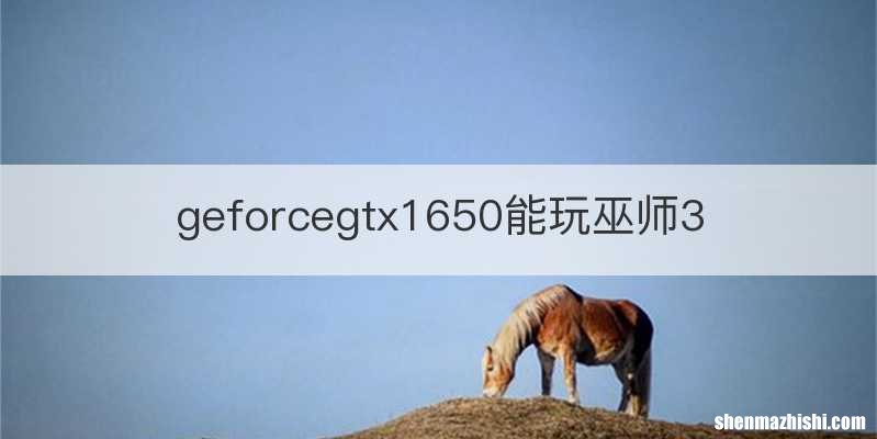 geforcegtx1650能玩巫师3