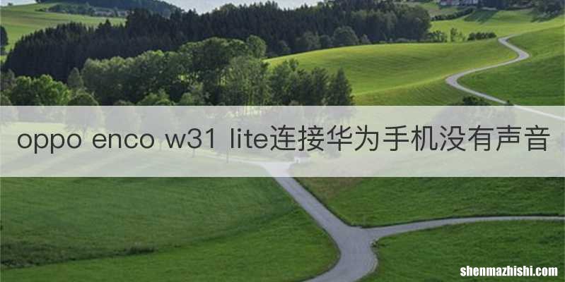 oppo enco w31 lite连接华为手机没有声音
