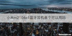 小米m2104e1蓝牙耳机单个可以用吗