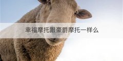 幸福摩托跟豪爵摩托一样么