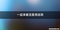 一起来看流星雨结局