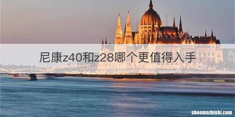 尼康z40和z28哪个更值得入手