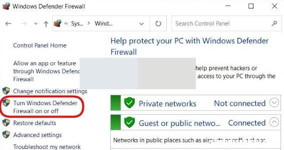 关闭Windows10防火墙的3种方法