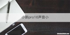 小新pro16声音小