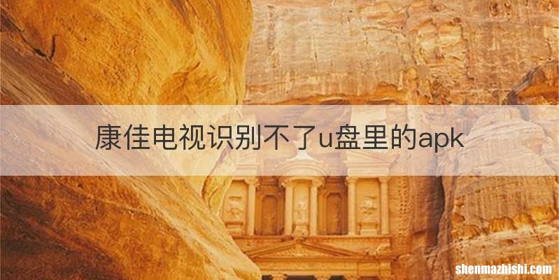康佳电视识别不了u盘里的apk