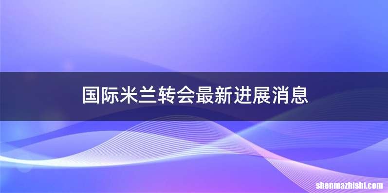 国际米兰转会最新进展消息