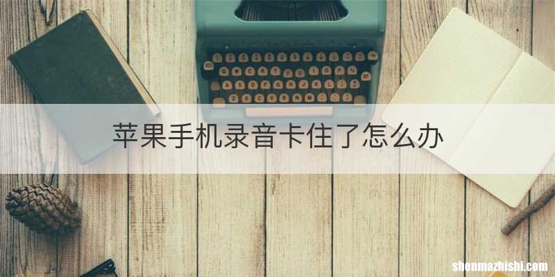苹果手机录音卡住了怎么办
