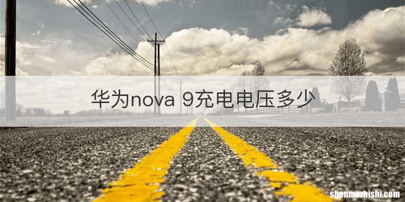 华为nova 9充电电压多少