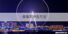 曲毫茶冲泡方法