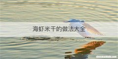 海虾米干的做法大全
