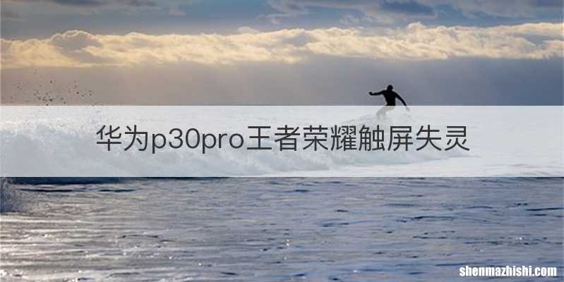 华为p30pro王者荣耀触屏失灵