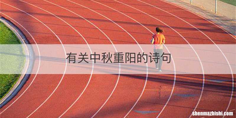 有关中秋重阳的诗句