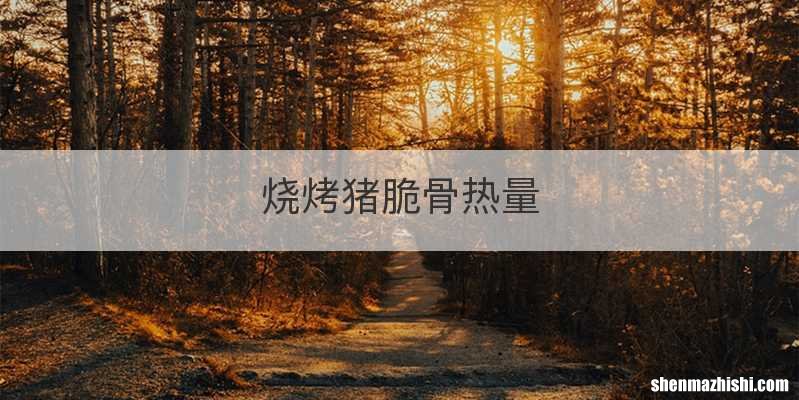 烧烤猪脆骨热量