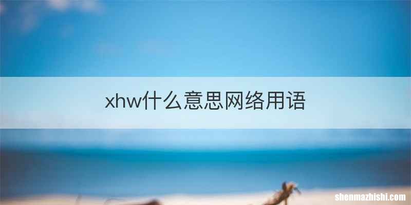 xhw什么意思网络用语