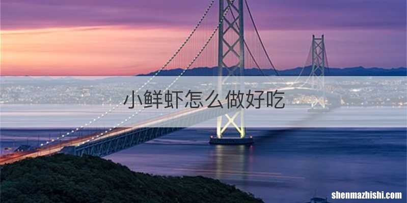 小鲜虾怎么做好吃