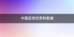 中国足球世界杯数据