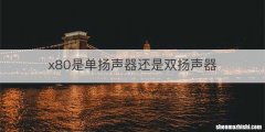 x80是单扬声器还是双扬声器