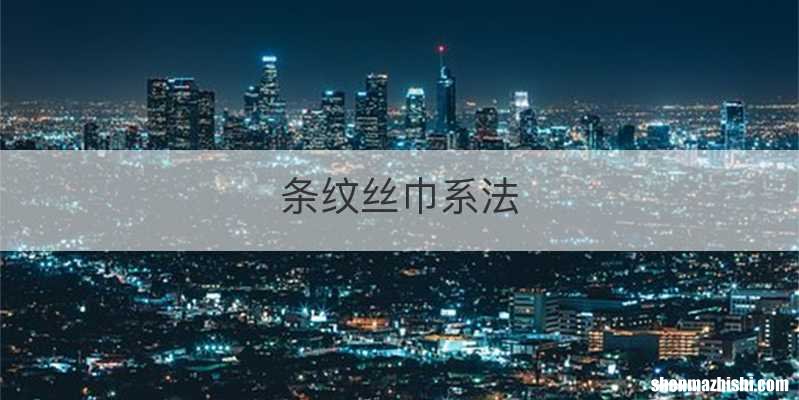 条纹丝巾系法
