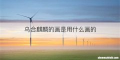 乌合麒麟的画是用什么画的