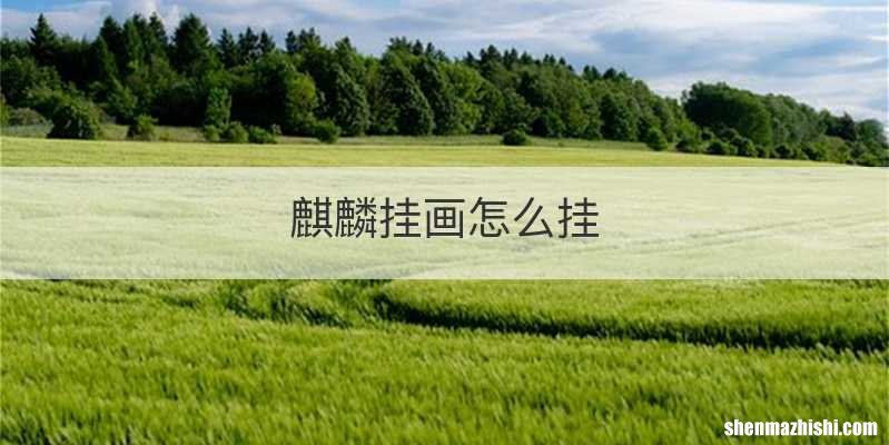 麒麟挂画怎么挂