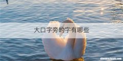 大口字旁的字有哪些