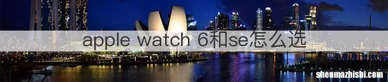 apple watch 6和se怎么选