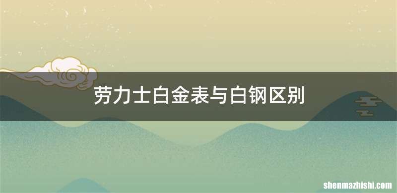 劳力士白金表与白钢区别