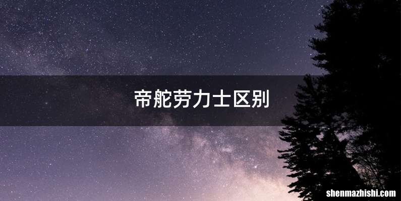 帝舵劳力士区别