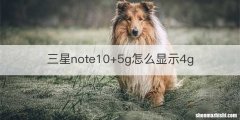 三星note10+5g怎么显示4g