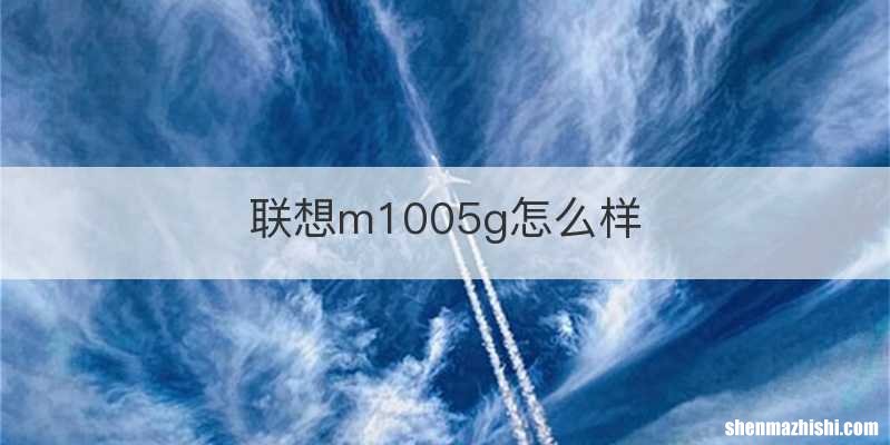 联想m1005g怎么样
