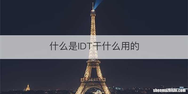 什么是IDT干什么用的