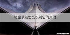钯金项链怎么识别它的真假